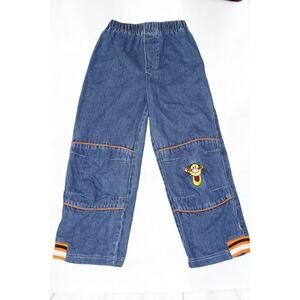 Vintage Disney Tigger Denim Pants | Size 5T | Y2K Kids Cartoon Jeans